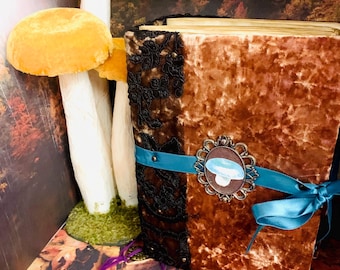 Large mushroom forest junk Journal, Mushroom woodland Book, Cozy Autumn Crafts journal, Botanical Scrapbook, holiday gifts, Fall Aesthetic