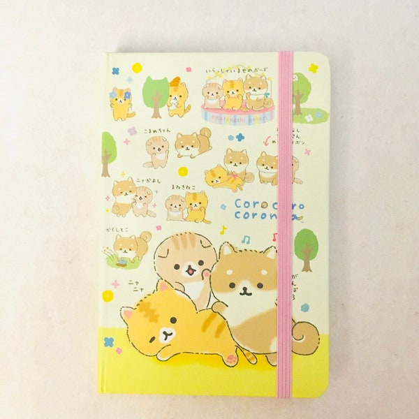 Kawaii Cat lined notebook for journaling, Kawaii cat lined journal, Kawaii stationery, hardcover notebook, pastel cat notebook, kitten