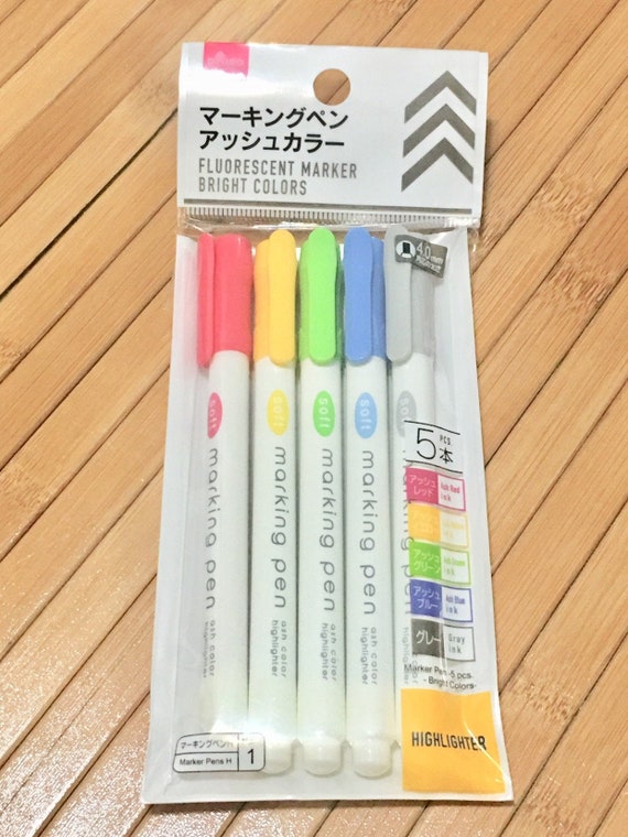 Highlighter Markers, Kawaii Markers, Cute Fun Highlighters, School  Highlighters, Office Highlighter, Teacher Highlighters, Kawaii Stationery 