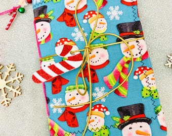 Whimsical Snowmen Christmas journal, winter junk journal, Christmas junk journal, windy winter day journal, December daily, holiday gifts