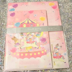 Juego de letras de fantasía con un dulce brillo, juego de letras de conejo, juego de letras de carrusel lindo, juego de letras de carnaval, juego de letras del cielo, juego de letras de conejito
