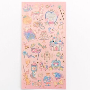 Sweet princess stickers, cute fairytale stickers, kawaii princess stickers, teacher stickers, pastel queen stickers, theme park stickers