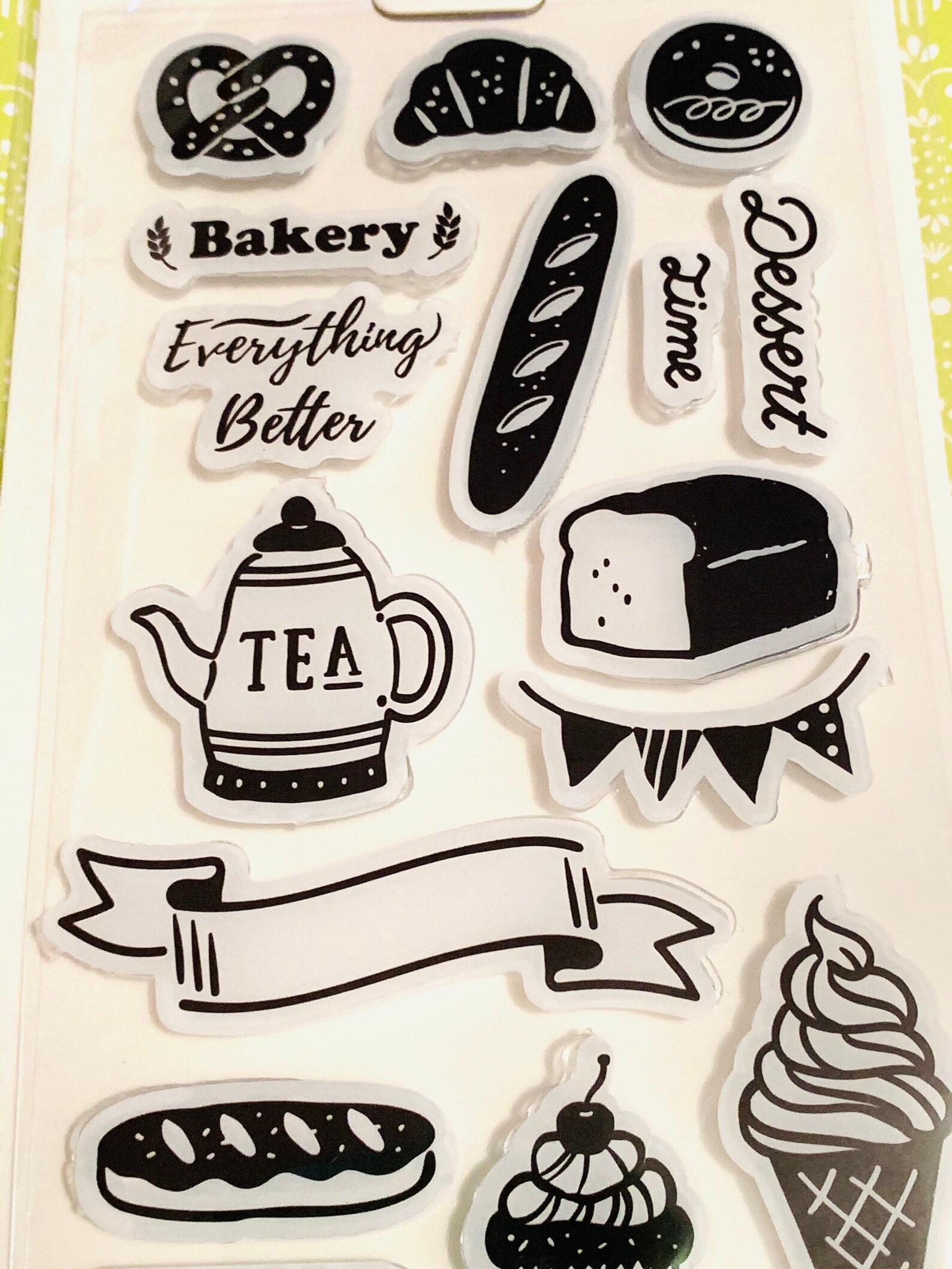 Bakery Stamps Bread Stamps Planner Stamps Journaling Etsy UK