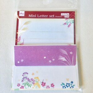 Mini country living letter set, countryside letter set, wildflower letter set, mini botanical letter set, kawaii stationery set, snail mail