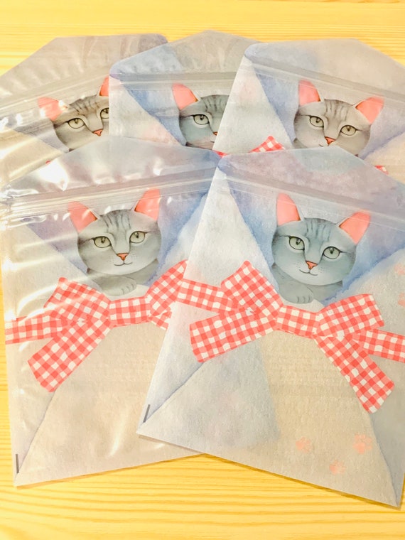 Eloquent energy bankruptcy 5 Kawaii Cat Bags Party Favor Bags Cat Gift Bags Cat Themed - Etsy