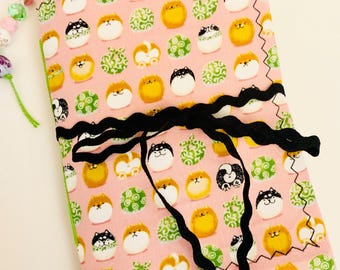 Shiba Inu Cutie Journal, Shiba Inu Love Journal, kawaii Doggy Reisetagebuch, Stoff Reisenotizbuch, handgemachtes japanisches Taschenjournal