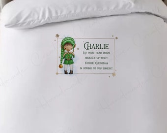 Official The Elf 'Buddy' Single Panel Duvet Cover Bedding Set Fairisle Christmas 