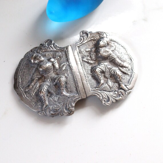 Antique Silver Nurses Belt Buckle, Gift for Nurse,