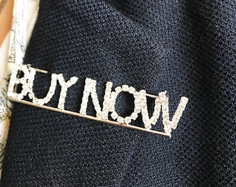 Realtor Pin "BUY NOW" bling pin bling nametag real estate pin Realtor Christmas Gift Realtor Present Real Estate Agent Gift for Christmas