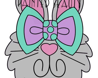 Easter Gnome Bunny  Digital template