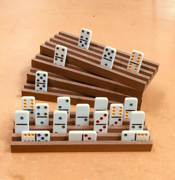 Board & Traditional Games HANDMADE WOODEN DOMINO HOLDERS MEXICAN TRAIN