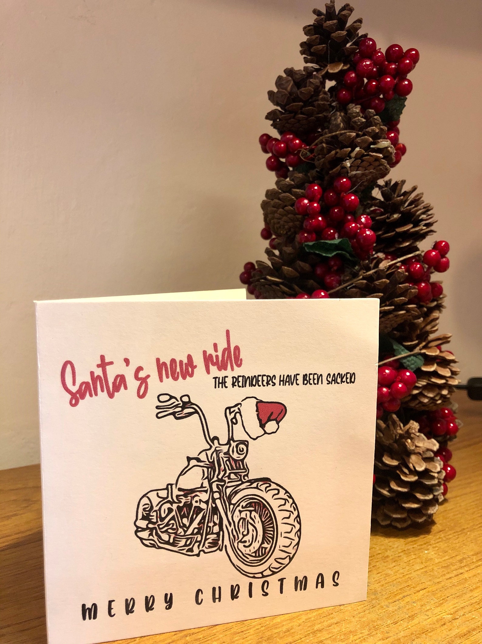 Harley Davidson Cartes de Noël Ensemble de 6 Harley | Etsy