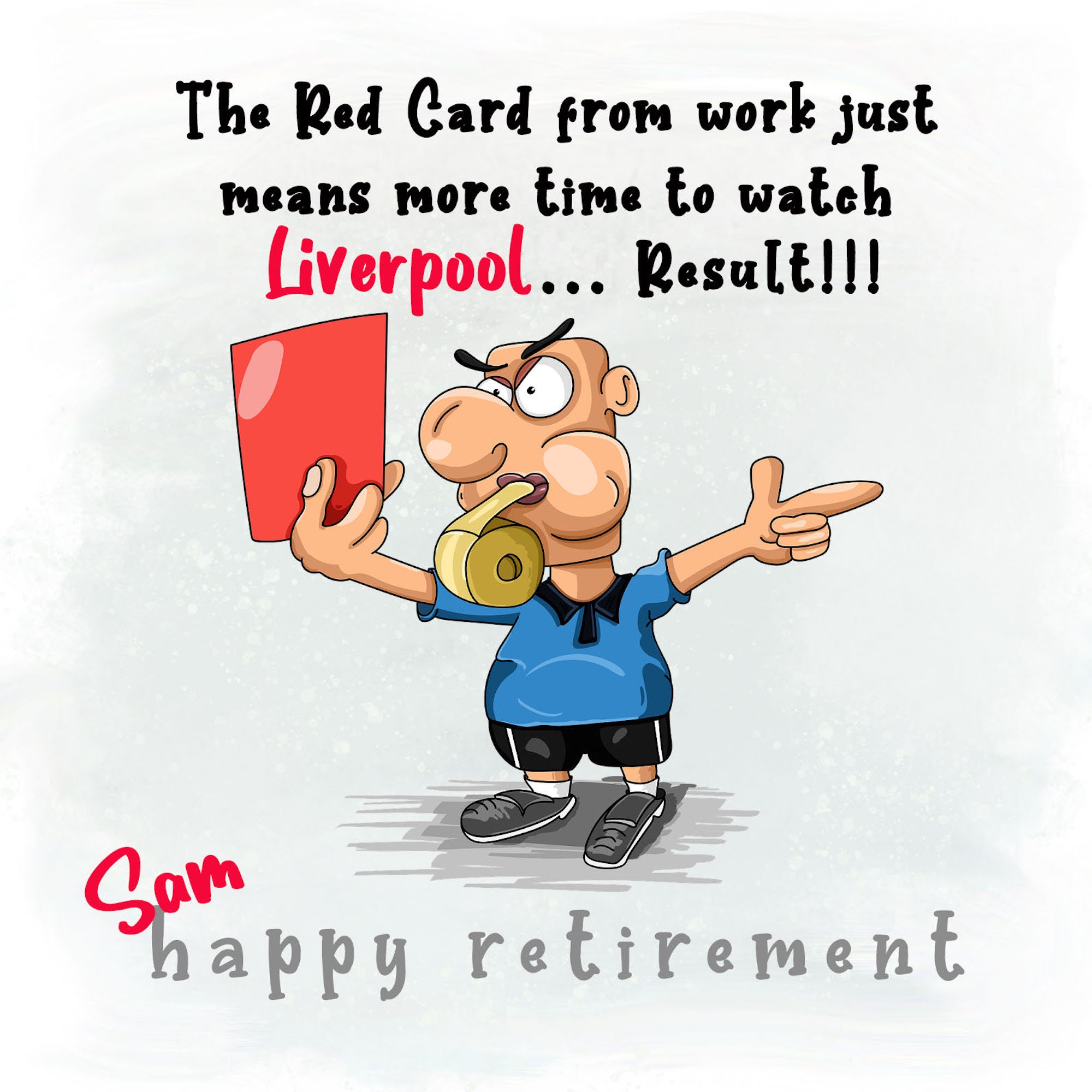 Football Retirement Card Football Chelsea Liverpool Etsy UK