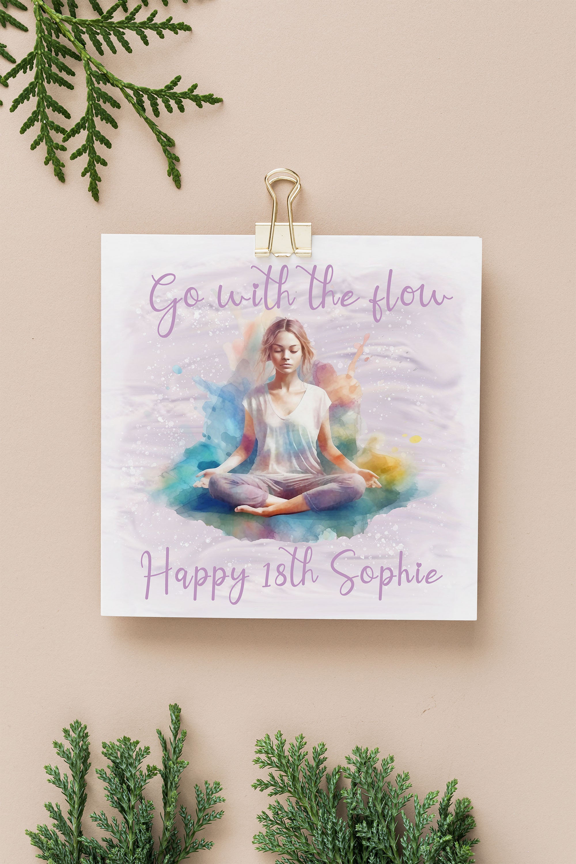 Carte D'anniversaire De Balance De Yoga - Carte Drôle D'anniversaire De Pose De Yoga - Humour Drôle De Yoga - Anniversaire Drôle D'humour De Petite Amie - France