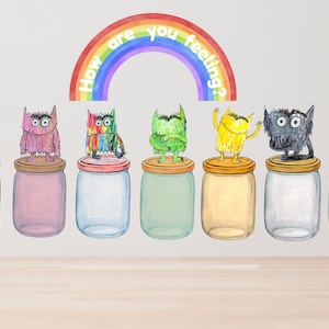 The Colour Monster Book Feelings Display