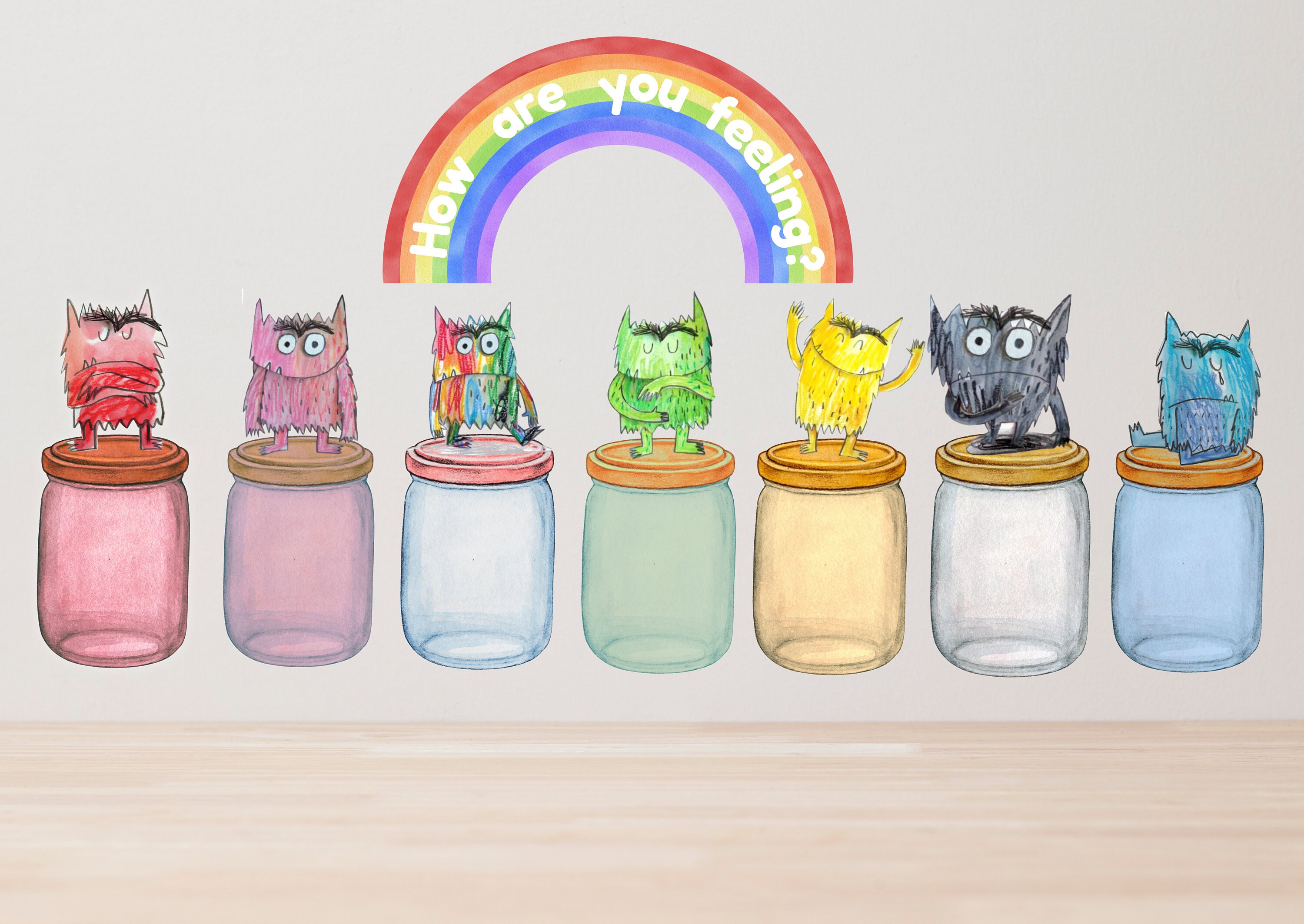 The Colour Monster Book Feelings Display Etsy UK