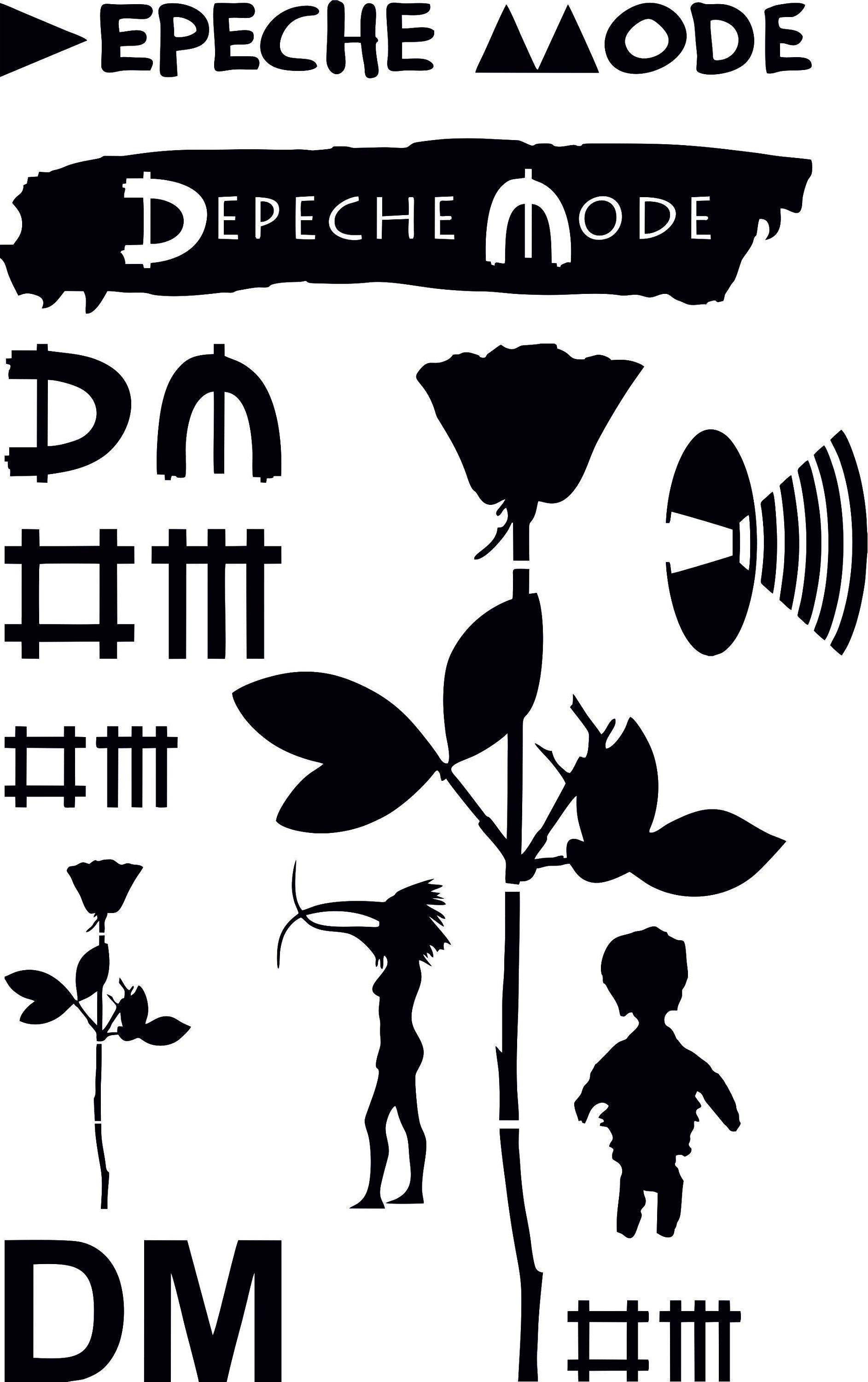 Vinyl Sticker - Depeche Mode Violator Rose Logo