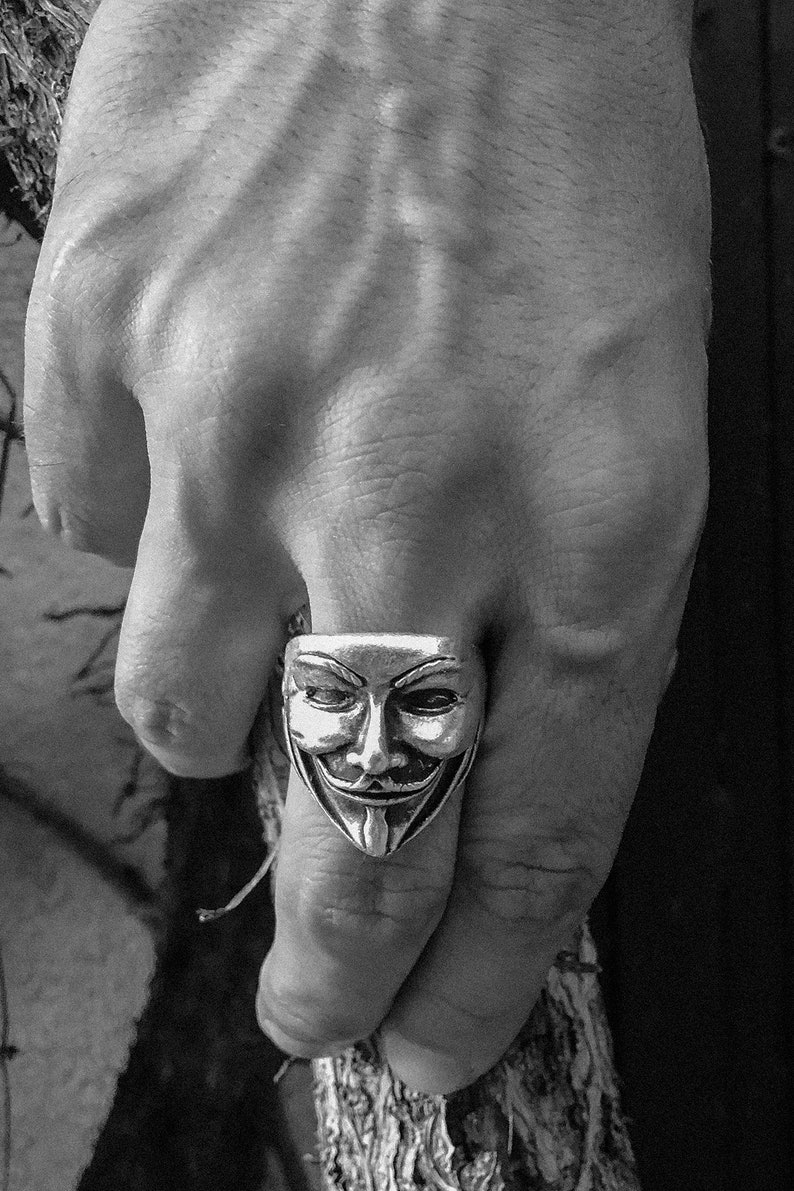 Gothic Style Gothic Ring Goth Jewelry Punk Ring Biker Ring Gothic Jewelry Adjustable Vendetta Ring Biker Jewelry Punk Jewelry