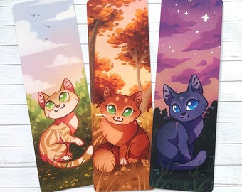 Strong Queens Bookmark set - Warrior Cats - Cat Bookmark printed on Premium Board with matte lamination ( Sandstorm Bluestar Squirrelflight