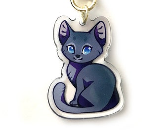 Ravenpaw Warrior Cats Keyring Charm