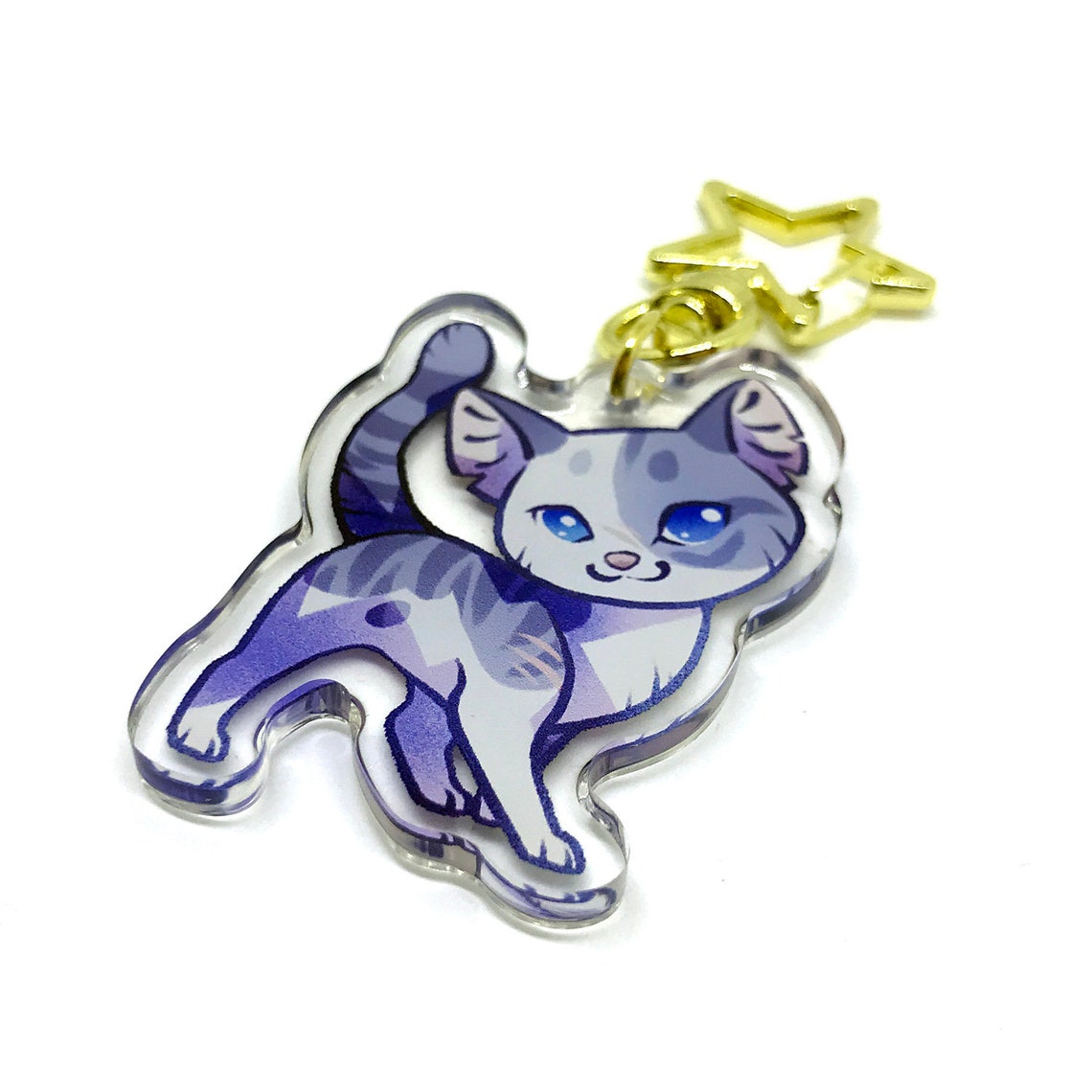 Warrior Cats Keyring Charm Clear Double Sided Acrylic Etsy