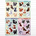 Warrior Cats Sticker Sheet set - Glossy Vinyl stickers with cats ( Fireheart Bluestar Jayfeather Spottedleaf Ravenpaw Mapleshade Yellowfang product logo