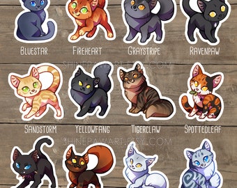 Bluestar Warrior Cats Sticker for Sale by PureSpiritFlowr