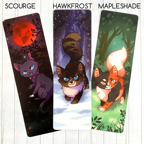 Villain Cats Bookmark Set I Warrior Cats Cat Bookmark 