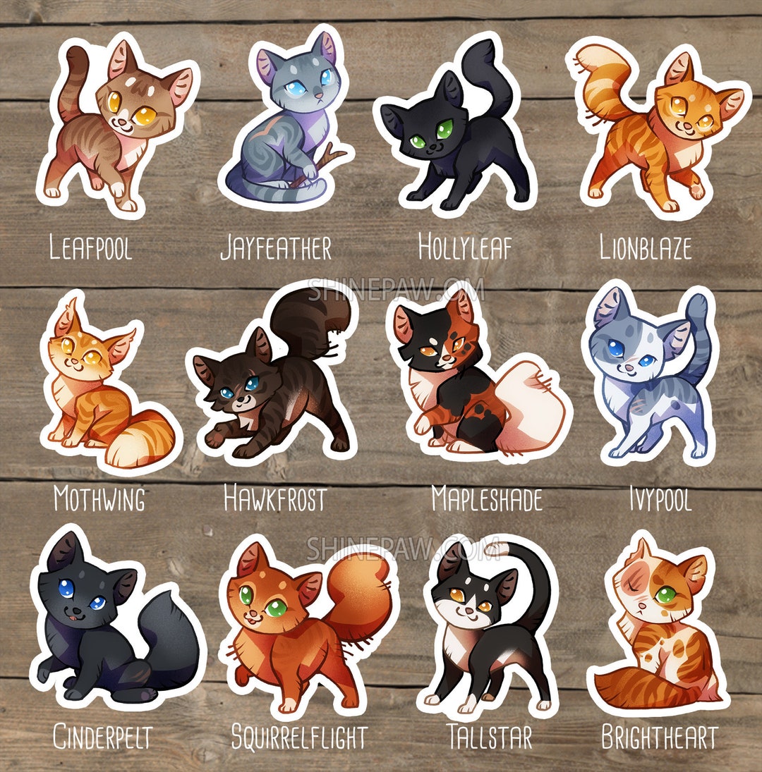 Cute Warrior Cats Sticker Set II Leafpool Jayfeather - Etsy Ireland