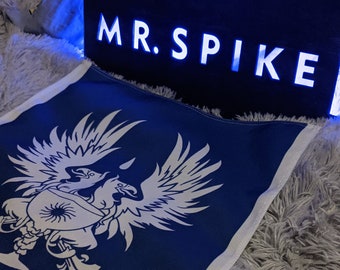 Grey Warden banner || dragon wall decor | gift for gamer | game room decor