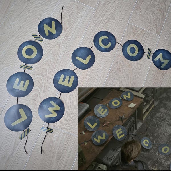 Décoration murale de bienvenue Leon || décoration de la salle de jeu