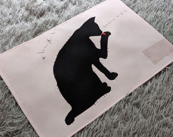 OFMD Cat banner || wall decor | death flag | cat flag ofmd