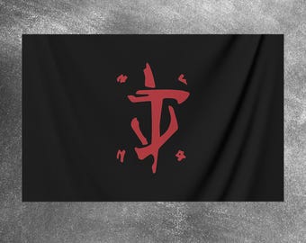 Slayer Mark banner || wall decor gift for gamer