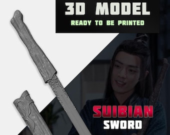 Suibian Sword 3D Model | Wei Wuxian Cosplay (STL File)