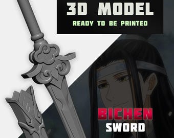 Bichen Schwert 3D Modell | Lan Wangji Cosplay (STL Datei)