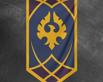 Silvermoon fabric banner || game wall decor | wow gift for gamer