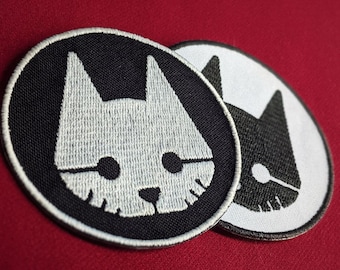 Stray Cat iron-on patch || gift for gamer | game patch | cyberpunk cat