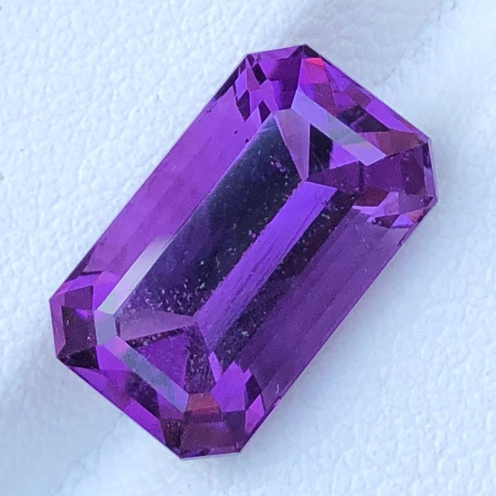 Beautifully Faceted Loose Amethyst Natural Amethyst Emerald Etsy