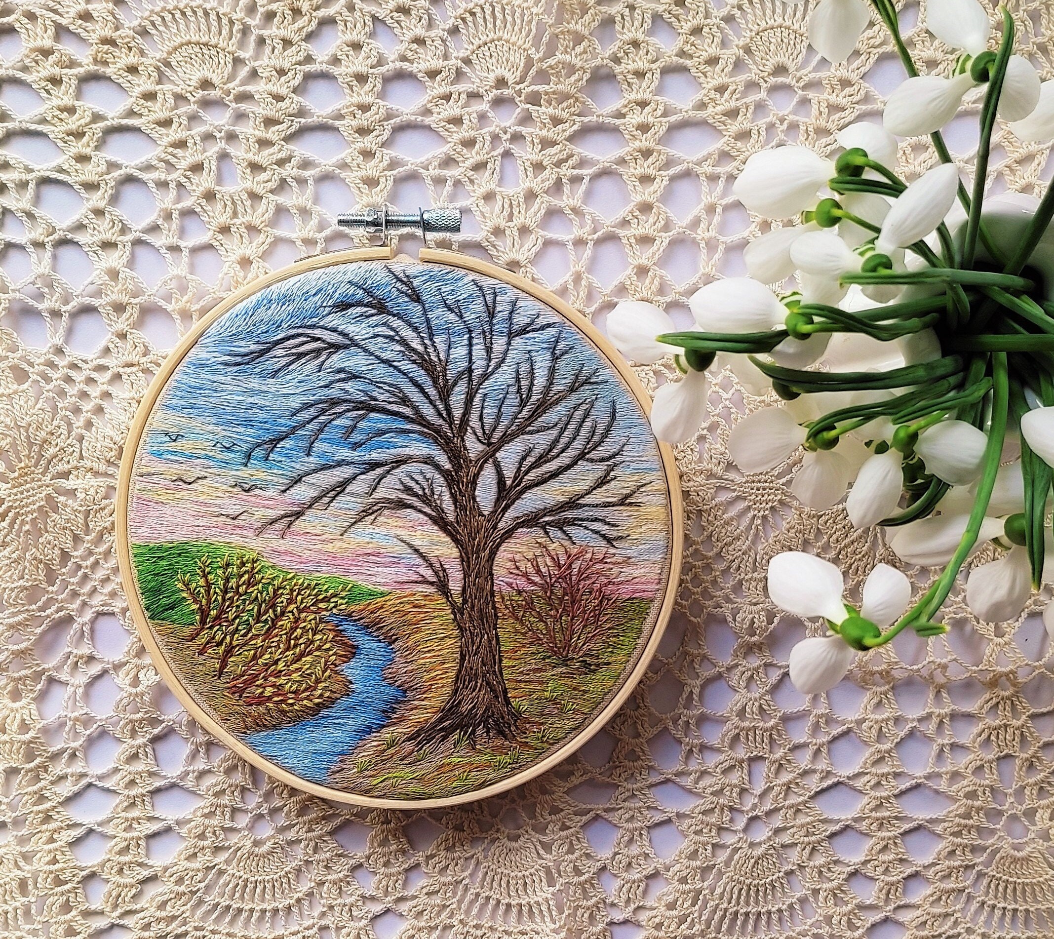 【amour様】planet3rd hand embroidery best Hand Lunar Embroidery Pattern Celestial Moon Embroidery