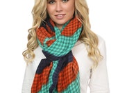 43 Multicolor Wool Cashmere Womens Scarf Shawl Neckerchief Summer Autumn Soft Fall Colorful Kerchief Style Ladies Shawl Wrap Loop Plaid Warm