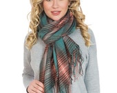 50 Multicolor Wool Cashmere Womens Scarf Shawl Neckerchief Summer Autumn Soft Fall Colorful Kerchief Style Ladies Shawl Wrap Loop Plaid Warm