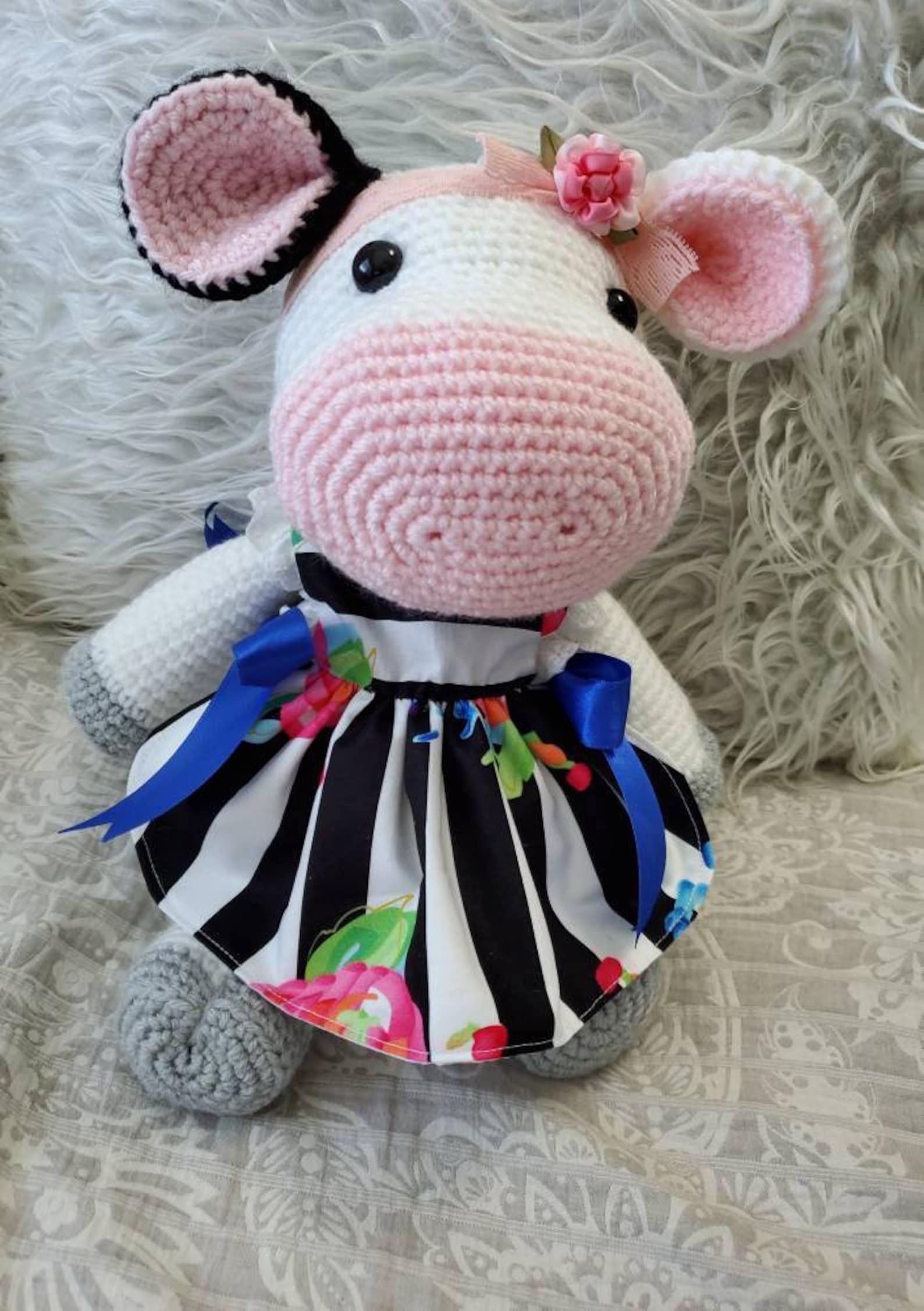 Caroline the Cow Amigurumi Handmade Cow Lover - Etsy