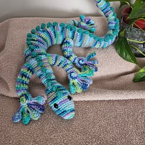 Crochet Iguana, Reptile, Kids, Toy, Handmade gift