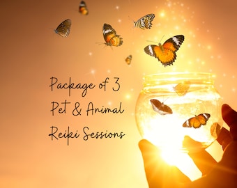 Package of 3 Pet Animal Reiki Sessions *30 Minutes Each*