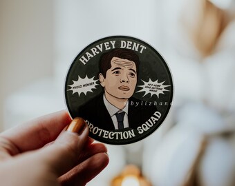 harvey dent protection squad illustration Vinyl Waterproof Sticker