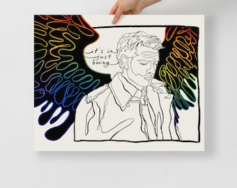 just being - cas pride Poster