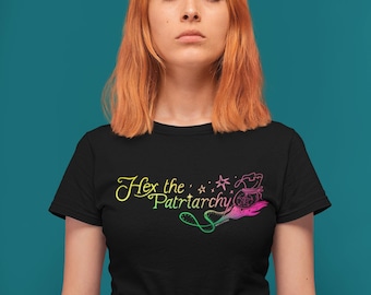 hex the patriarchy - hand illustrated Unisex t-shirt