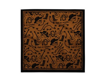 keep on ramblin' skulls - radio company inspired All-over print bandana