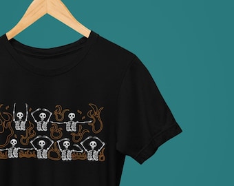 dancing hot to go skeletons - Unisex t-shirt