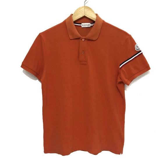 moncler orange polo